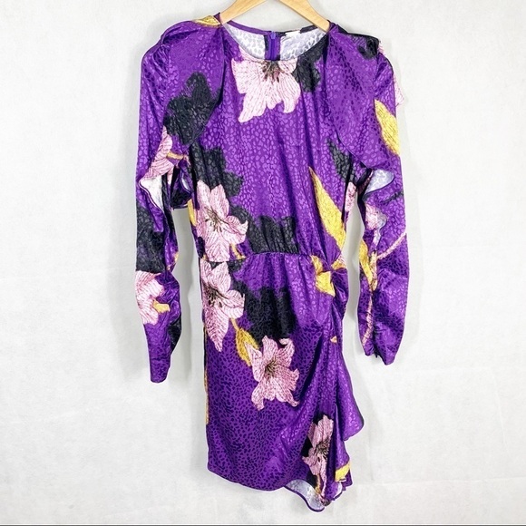 Dodo Bar Or Randy Purple Asymmetrical Mini dress US 6 - Picture 2 of 12